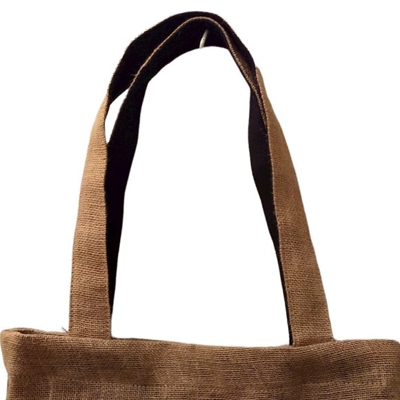 Freeset Owl Print Burlap Tote - Picture 2 of 5